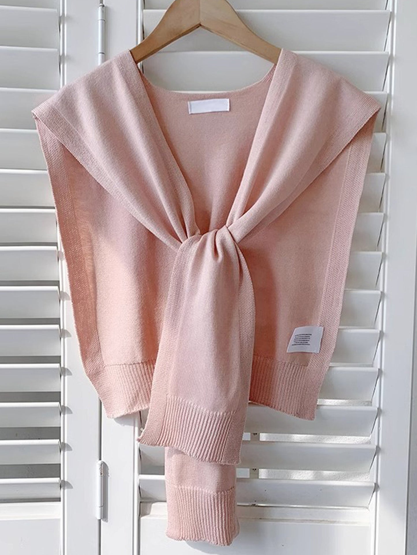 Châle-écharpe en tricot texturé de laine