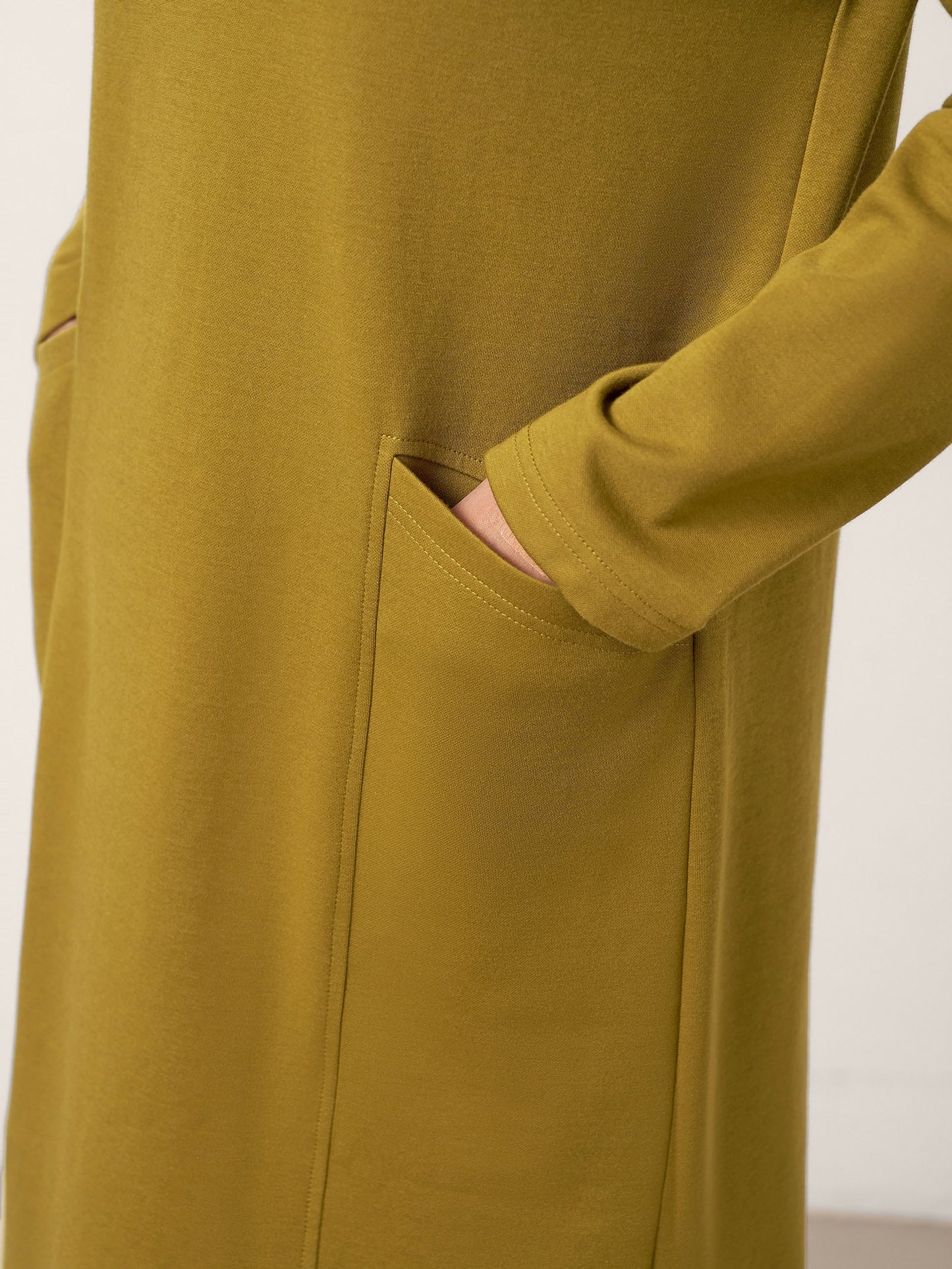 Robe mi-longue en coton à col croisé ALANI