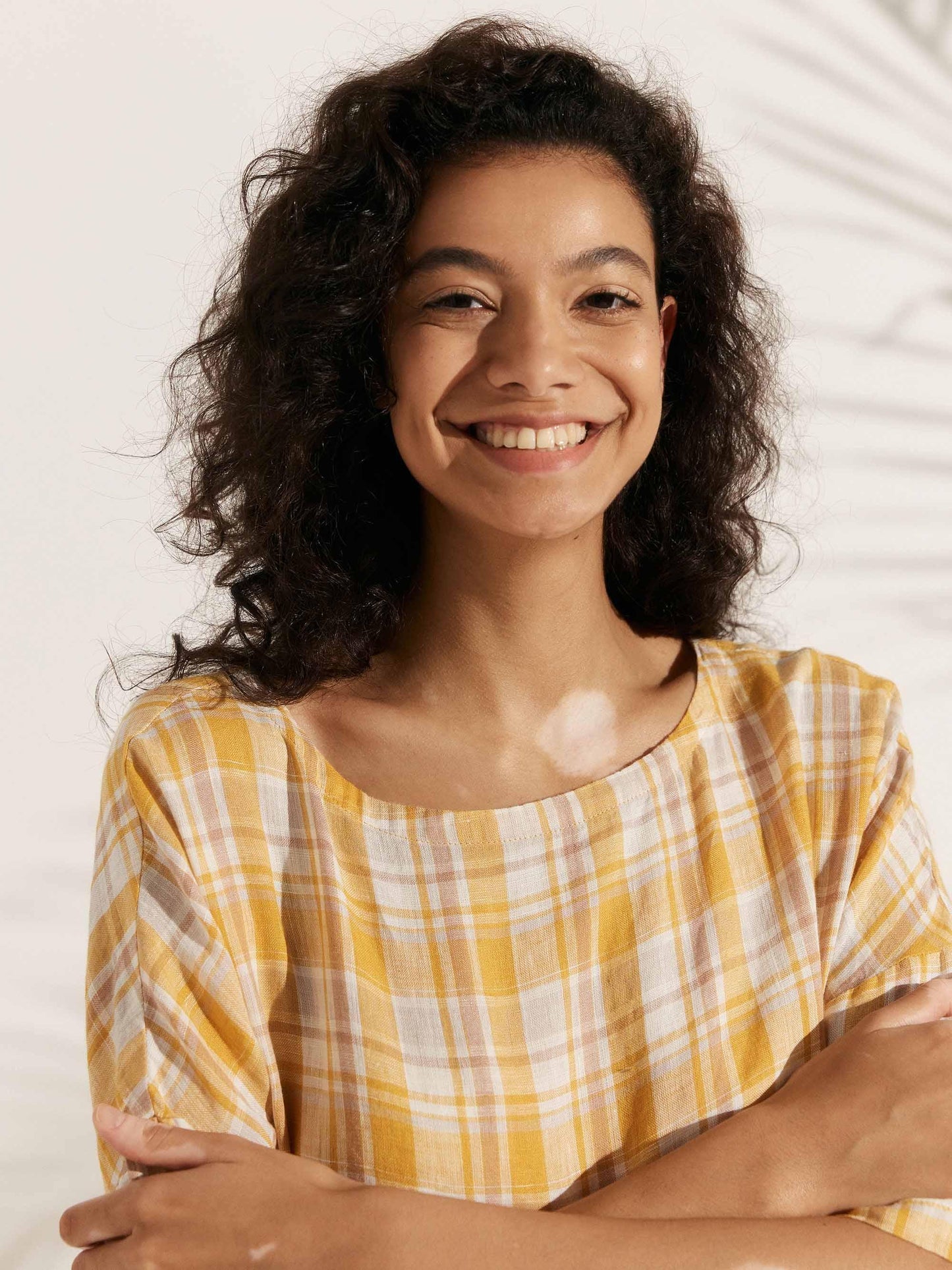 Robe mi-longue coupe trapèze 100% lin VALENCIA