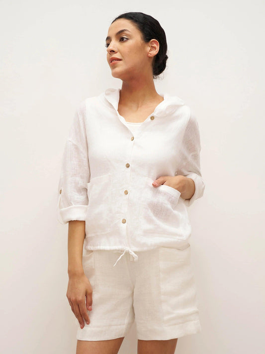 Veste Soleil à Capuche 100% Lin EMMA