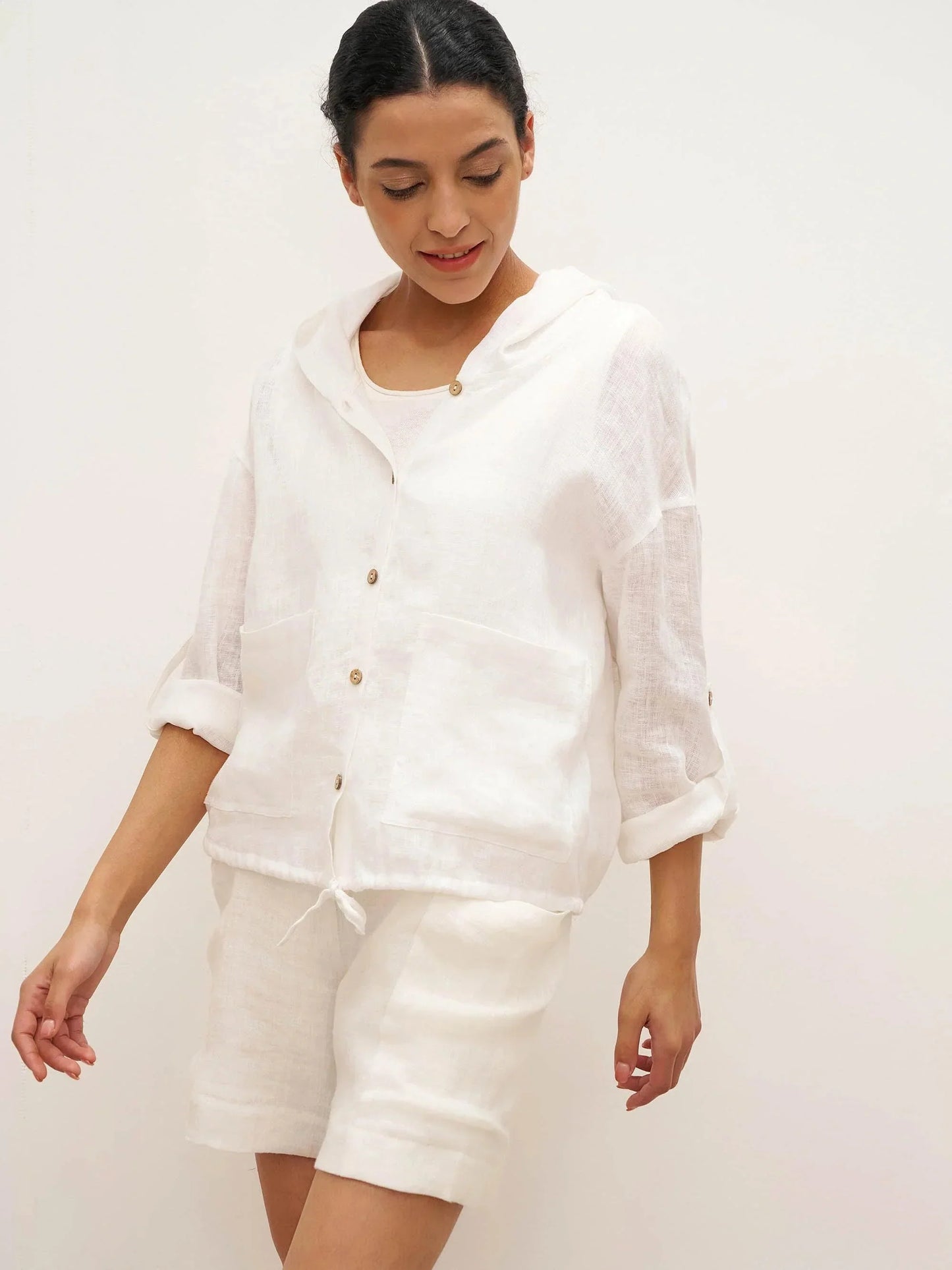 Veste Soleil à Capuche 100% Lin EMMA