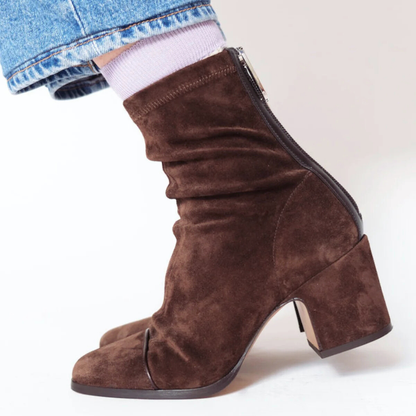 Bottines Élégantes à Talons Carrés