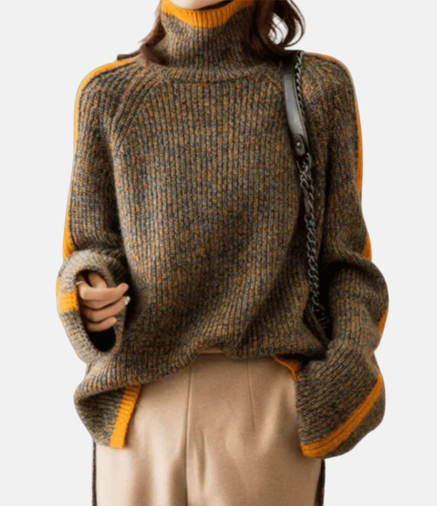 Hilma - Pull à col montant