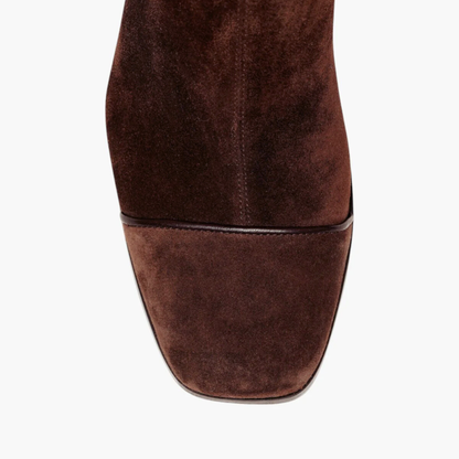 Bottines Élégantes à Talons Carrés