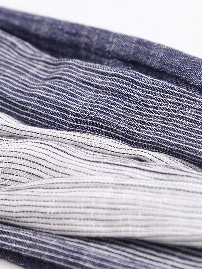 Écharpe en mélange de lin Flowfold