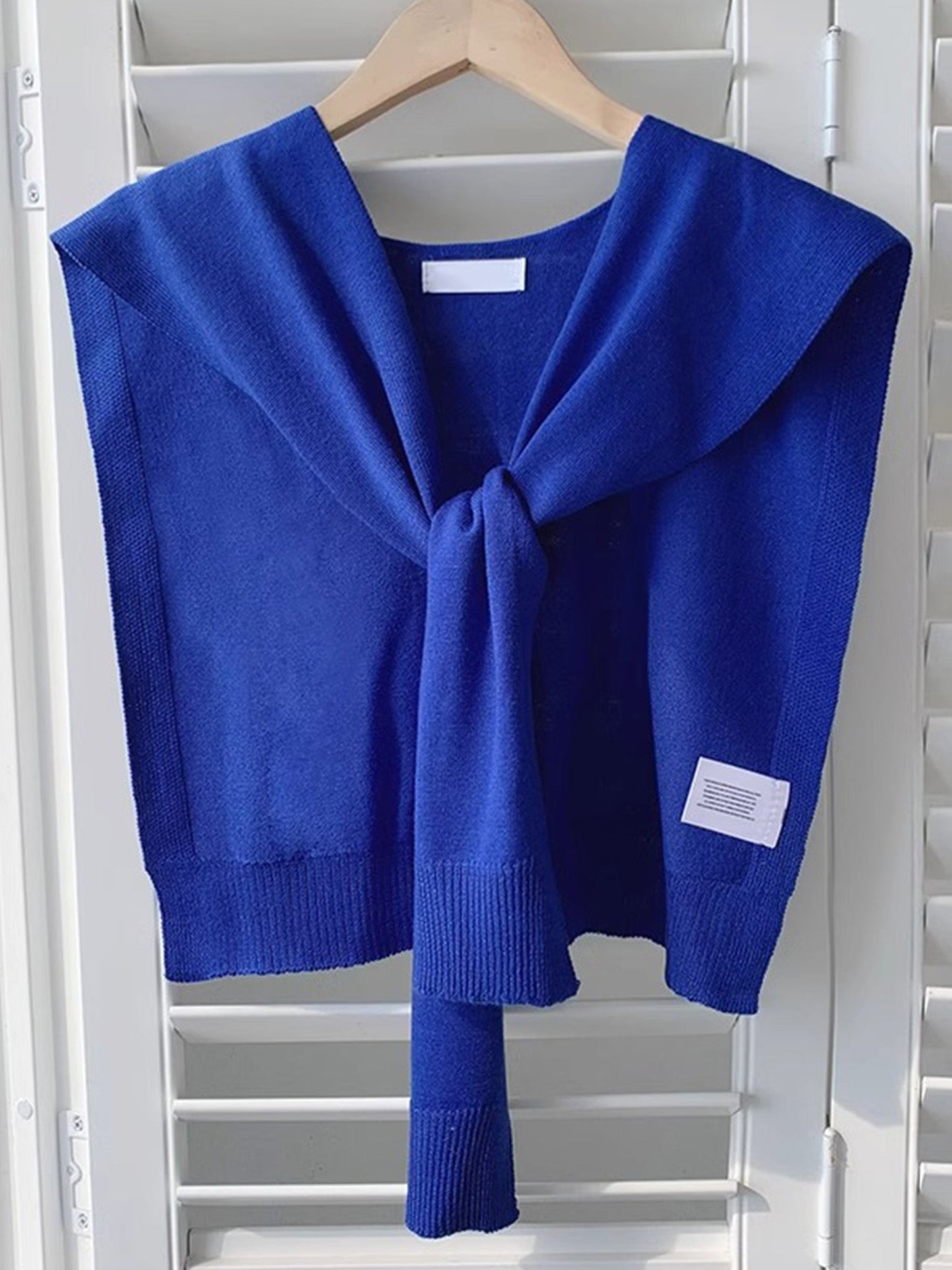 Châle-écharpe en tricot texturé de laine