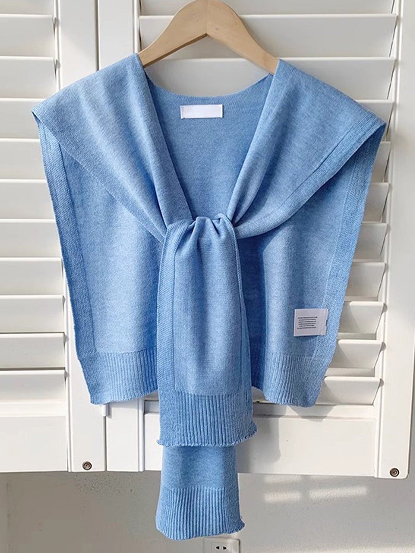 Châle-écharpe en tricot texturé de laine