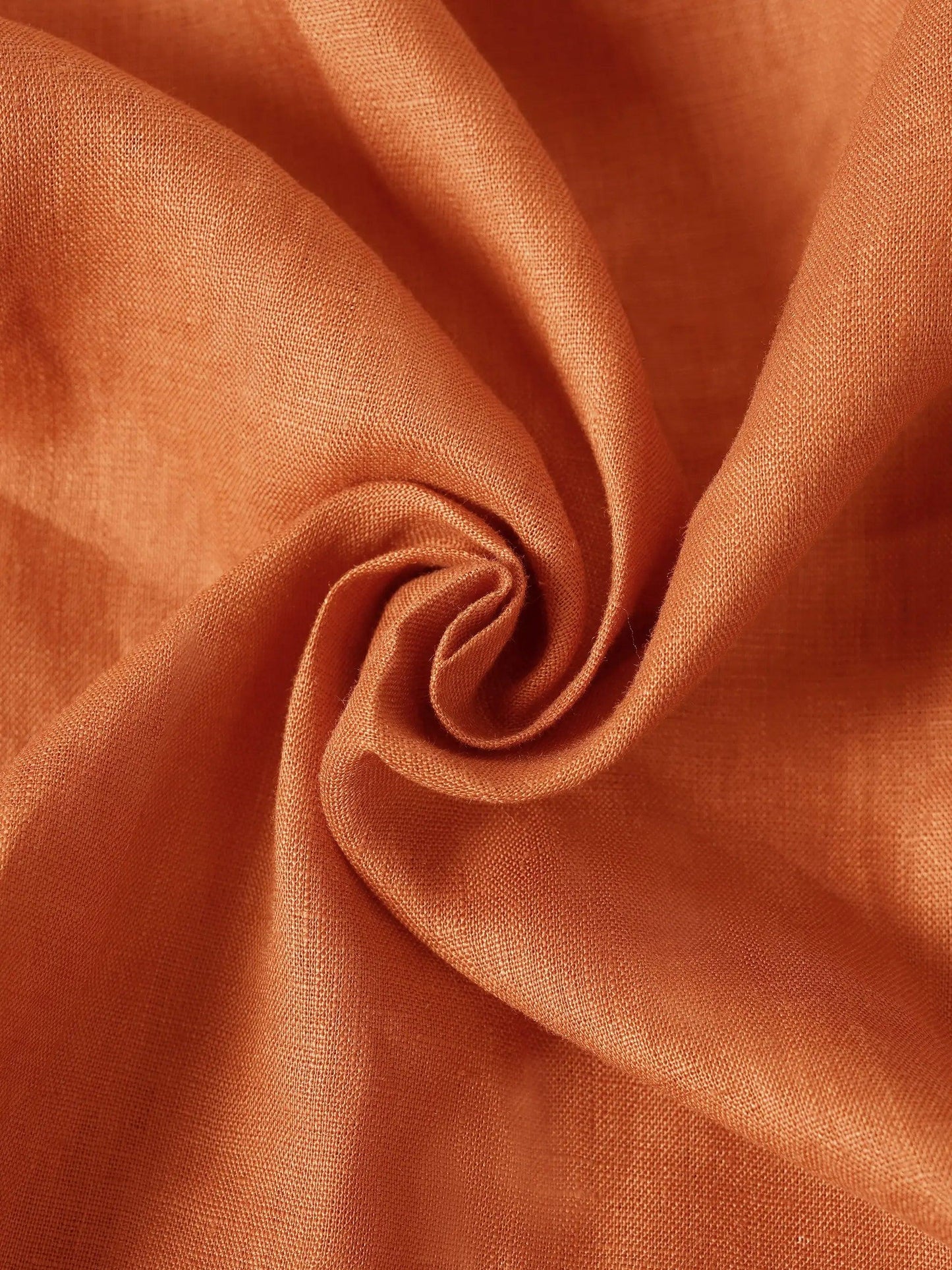 Haut à manches longues et col tombant 100% lin TRISTAN