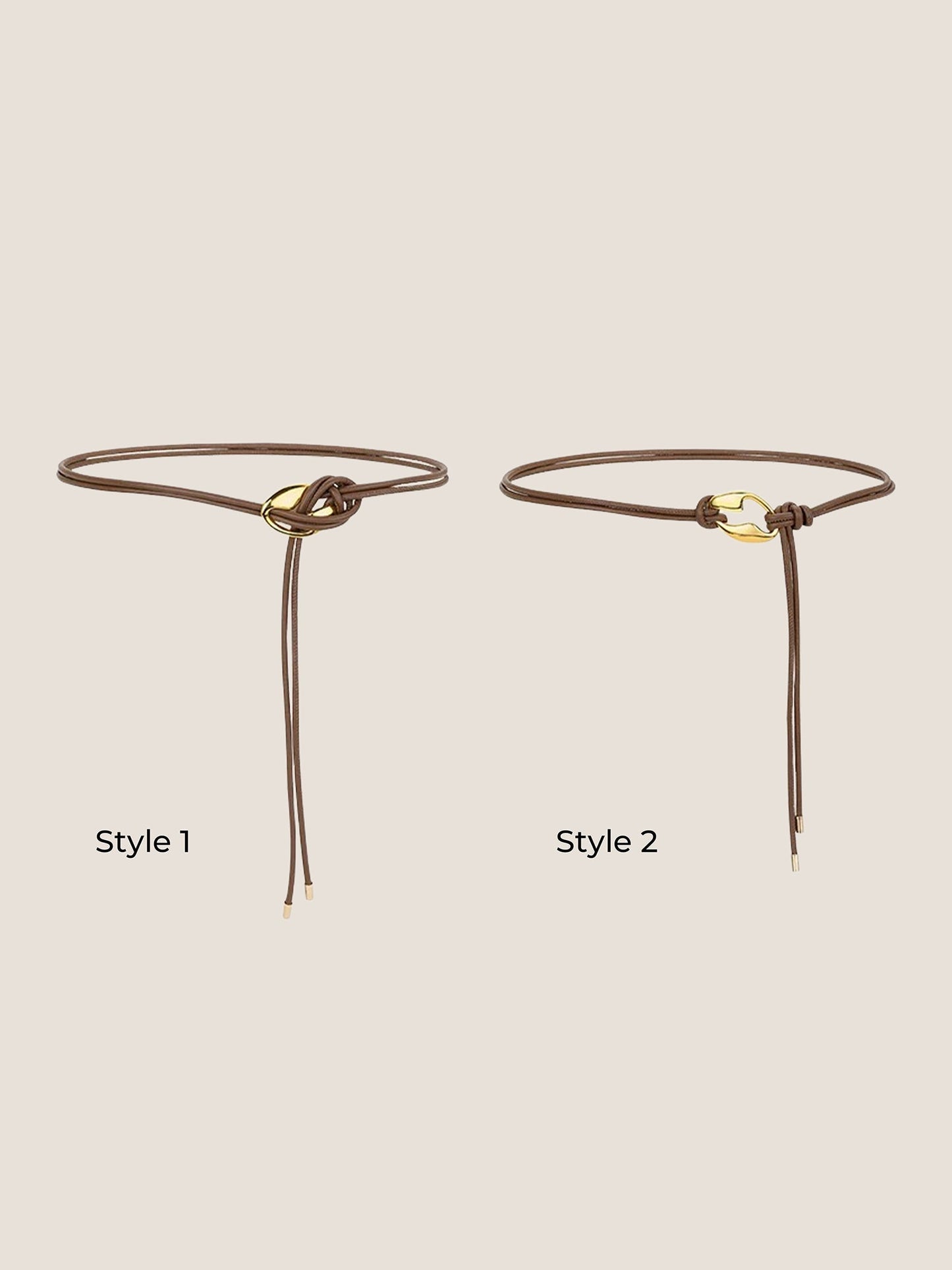 Ceinture en Cuir Recyclé Style Polyvalent Accessoire de Taille AURELIA