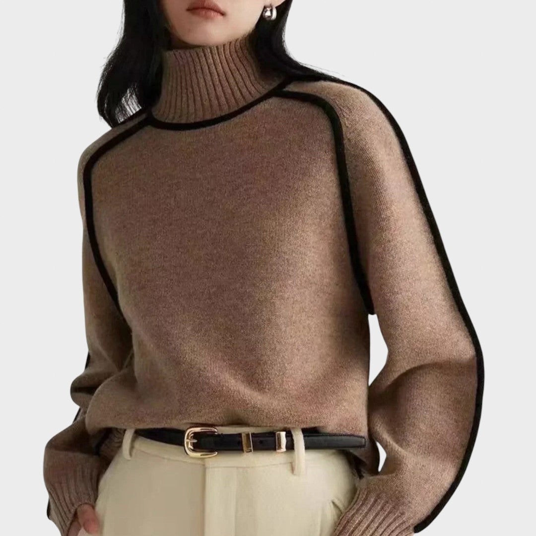 Donna | Pull à col montant élégant