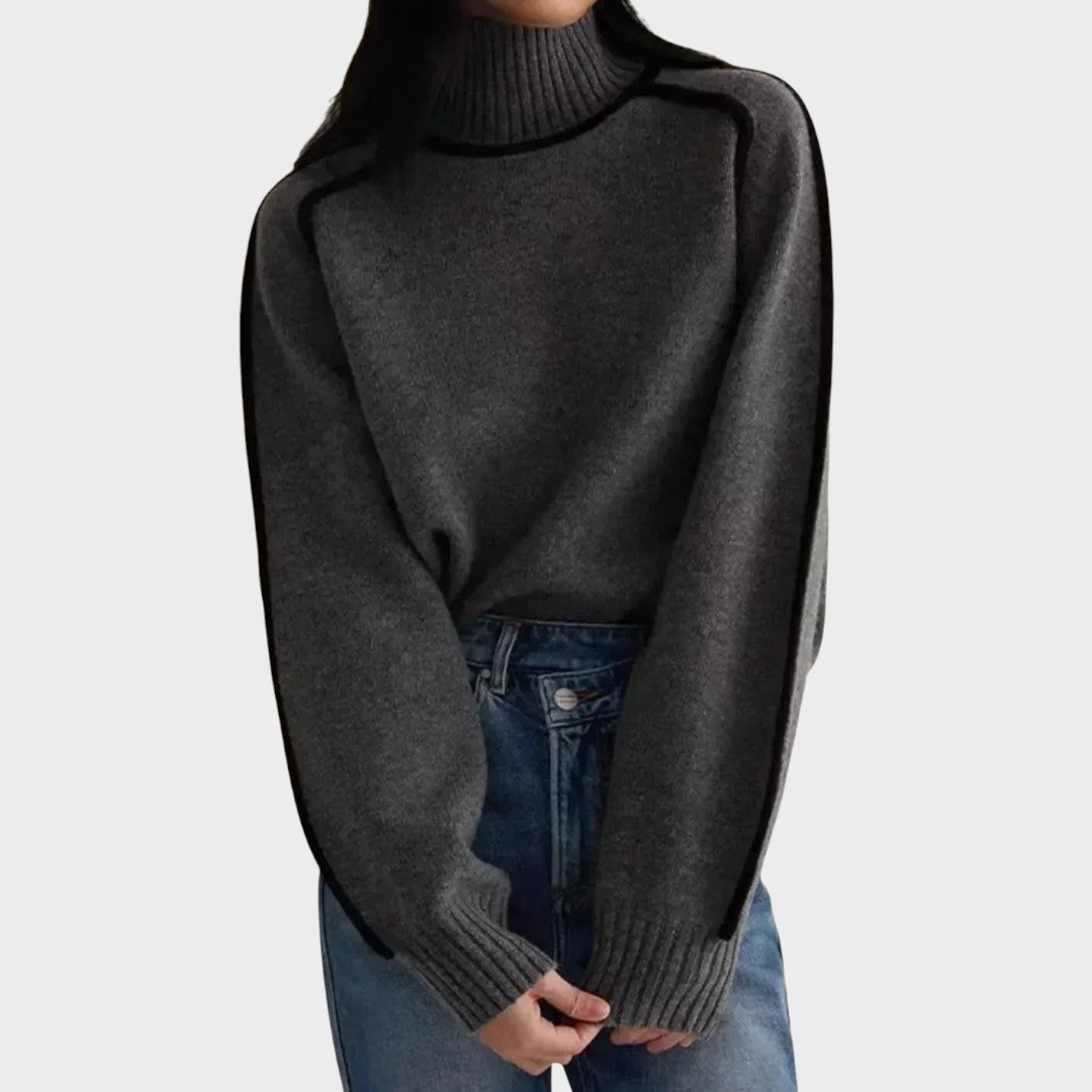 Donna | Pull à col montant élégant