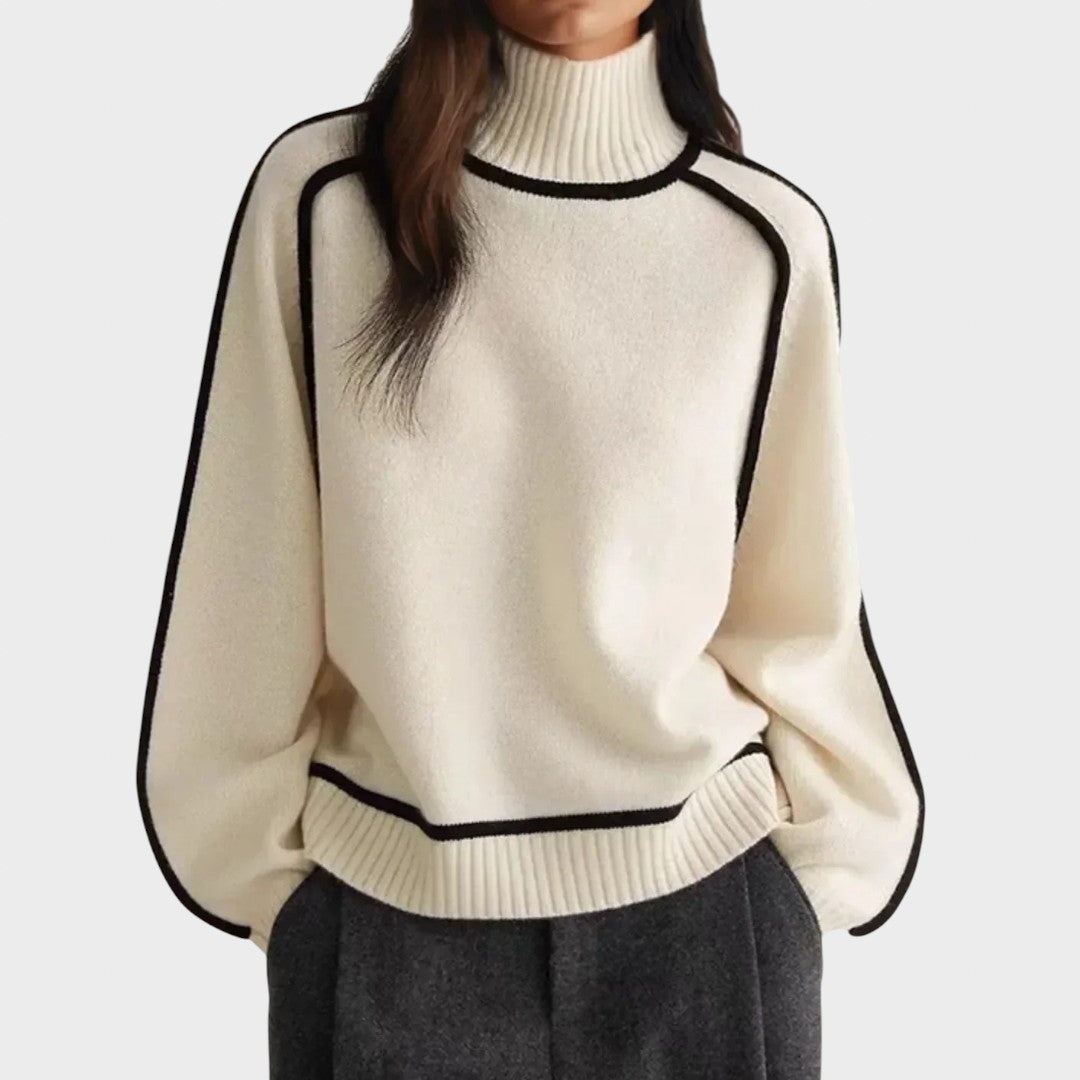Donna | Pull à col montant élégant