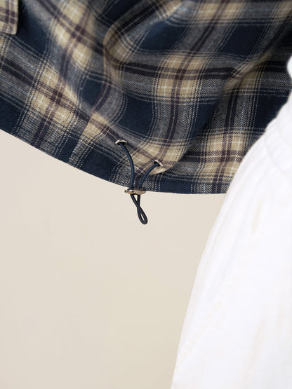 Veste décontractée réversible à col rond en Tencel et Lin CHLOE