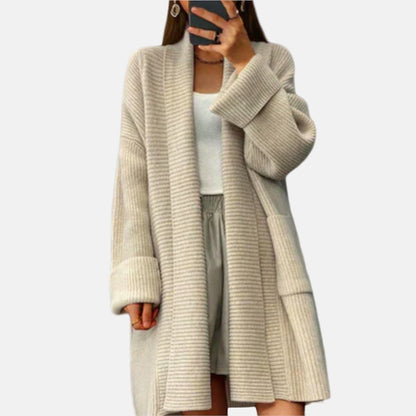 Euphemia - Long Cardigan en Tricot