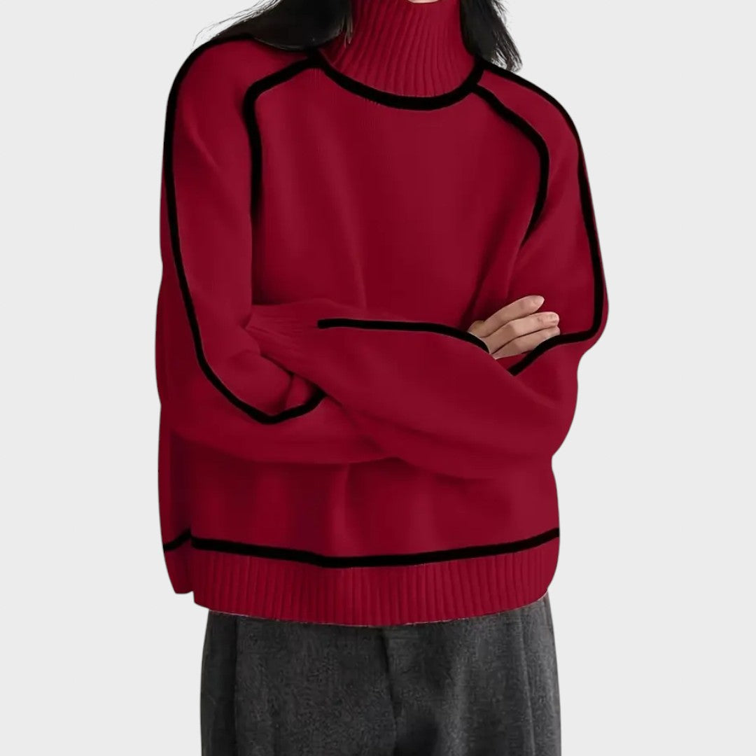 Donna | Pull à col montant élégant