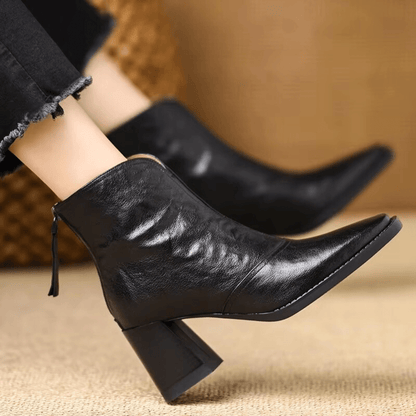 Claudia |Bottines Luxe à Talon Moyen