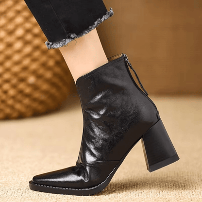 Claudia |Bottines Luxe à Talon Moyen