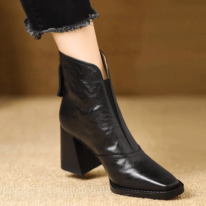 Claudia |Bottines Luxe à Talon Moyen